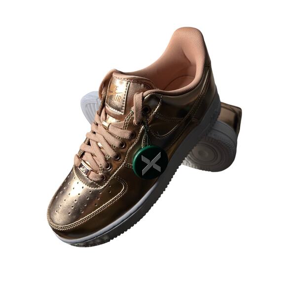 Nike Air Force 1 Low Metallic Rose Gold Women - Picture 1 of 6